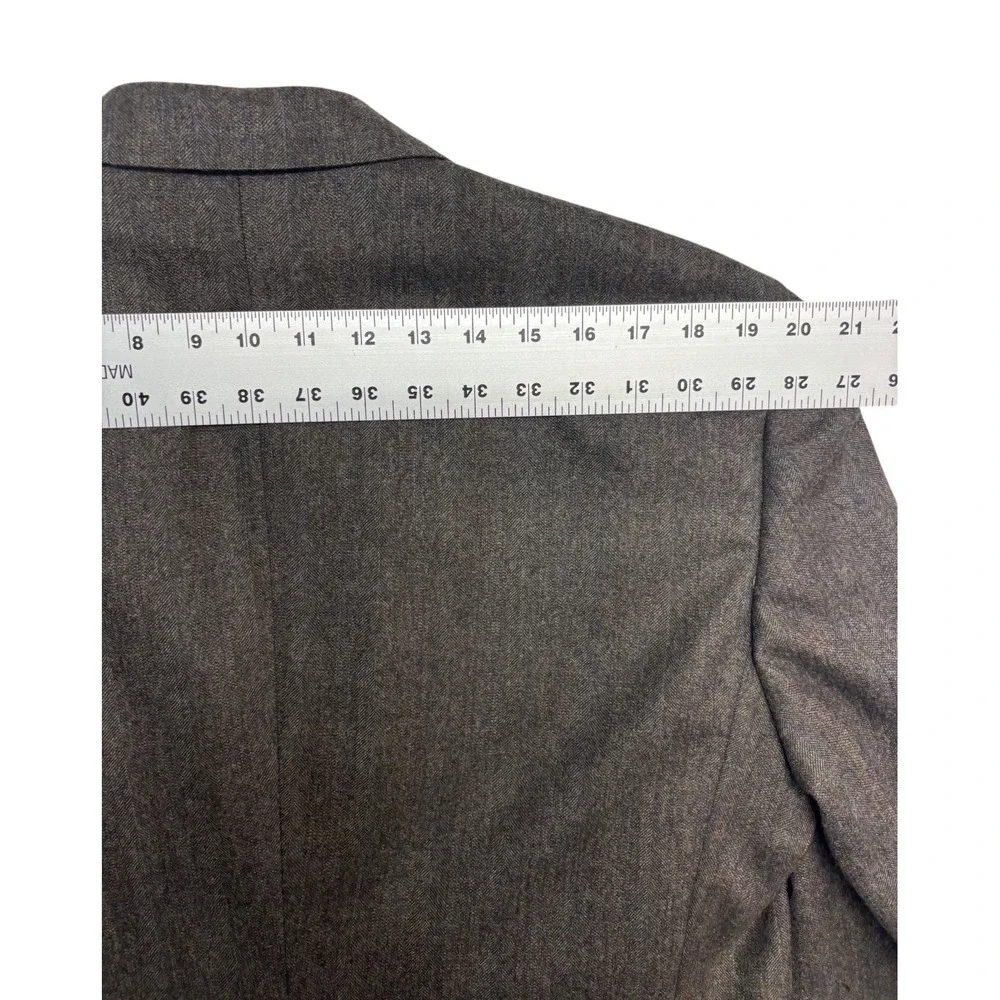 vtg Bernhard Altmann 40R 32x30 Brown Herringbone 2pc Pant Suit Flannel Tweed USA